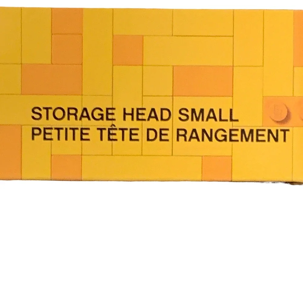 LEGO Halloween Pumpkin Jack-O-Lantern SMALL Head Orange Black Storage Container